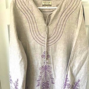 Shukr linen and cotton dress